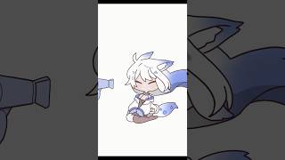 ○し屋のオオカミに水をかけてみた結果… #shorts #vtuber #anime #ルルベル