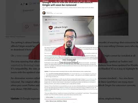 Google warns uBlock Origin