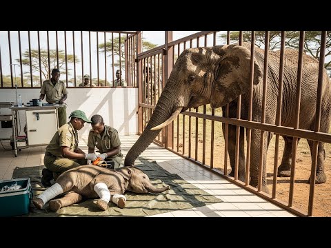 Mother Elephant Cries and Begging for Help for her baby—No One Was Ready for What Happened Next