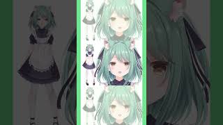 【 儚依ねこ2.0 】 ぬるぬるするする、ふわふわっと動くようになりました🐱´‐ 【 #ねこたん沼 】 #vtuber #shorts #か