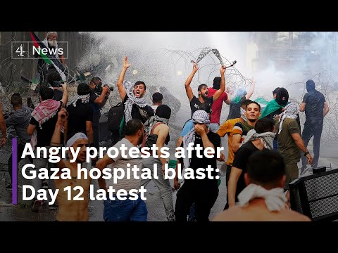 Protests in Lebanon, Jordan and Iran following Gaza hospital blast