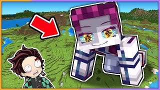 猗窩座が巨大化して街を破壊する！？炭治郎としのぶの呼吸を使おう！【 マイクラ / まいくら / Minecraft 】