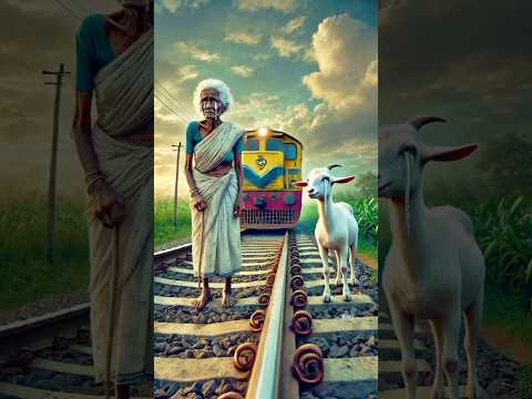 एक बुढ़ी दादी और बकरी दोनों ने मिलकर निम्बू का पेड़ लगाया #aigrandmothorandgout #aitranding #aitrend