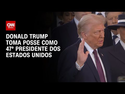 Donald Trump toma posse como 47º presidente dos Estados Unidos | CNN NA POSSE DE TRUMP