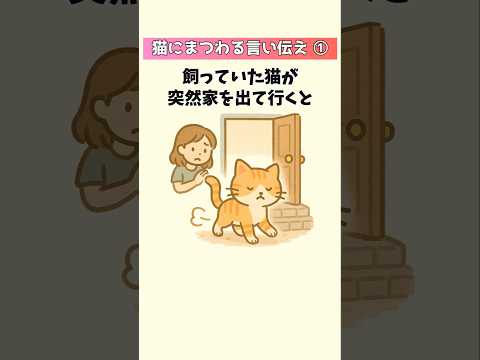 猫の動画サムネイル - 猫にまつわる不思議な言い伝え① #猫 #雑学 #豆知識 #トリビア 音声「VOICEVOX：ずんだもん」さん