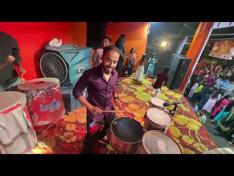 अशी जबरदस्त गाणी वाजवली की पब्लिक एकदम खुश || Lovely musical group  नवरात्री mhatrewadi २०२५ .