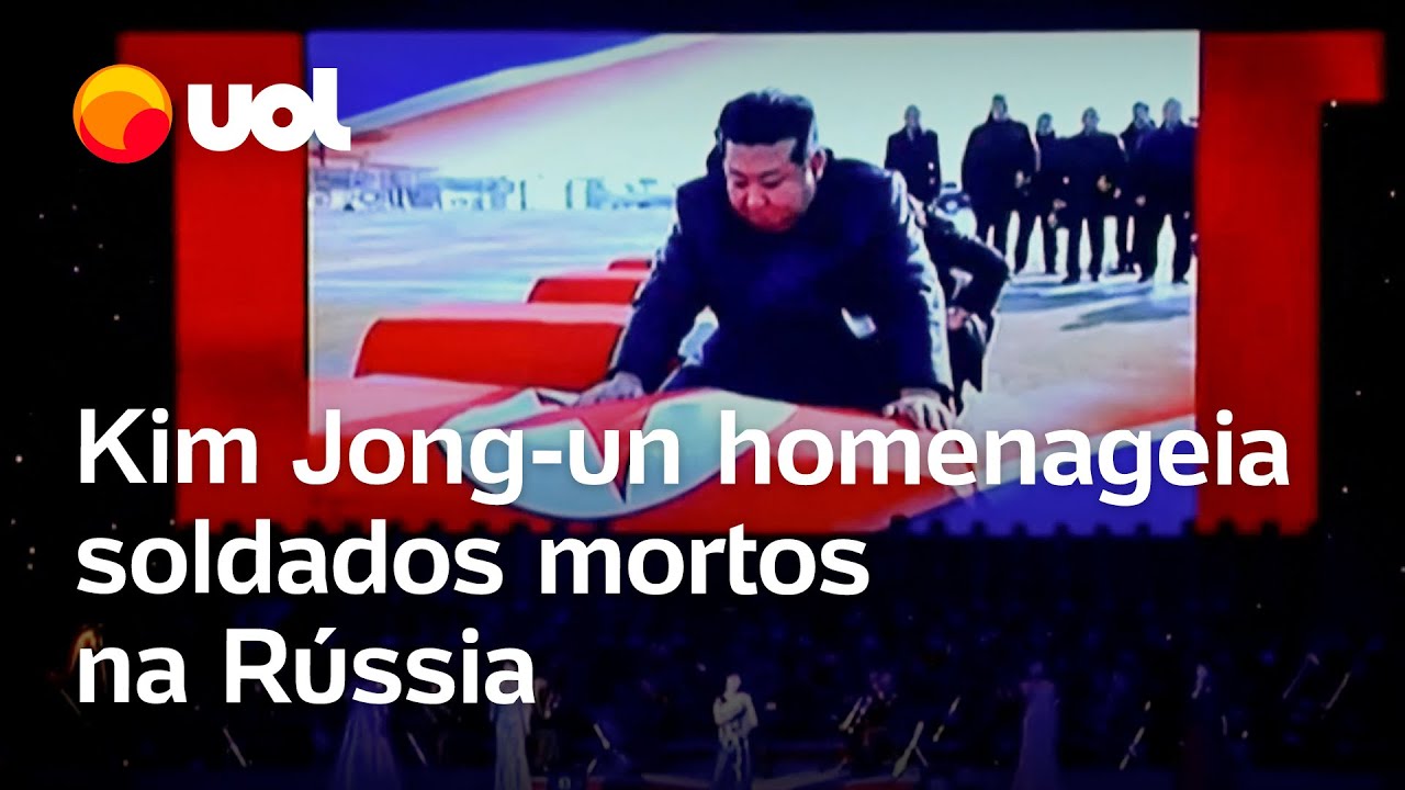 Kim Jong un homenageia soldados da Coreia do Norte mortos na Rússia na guerra contra a Ucrânia