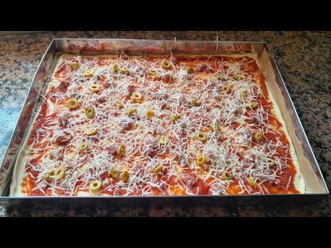 فكرة عشاء خفيفة واقتصادية بعجينة قطنية بيتزا كاري من أروع الوصفات لي جربتهم 