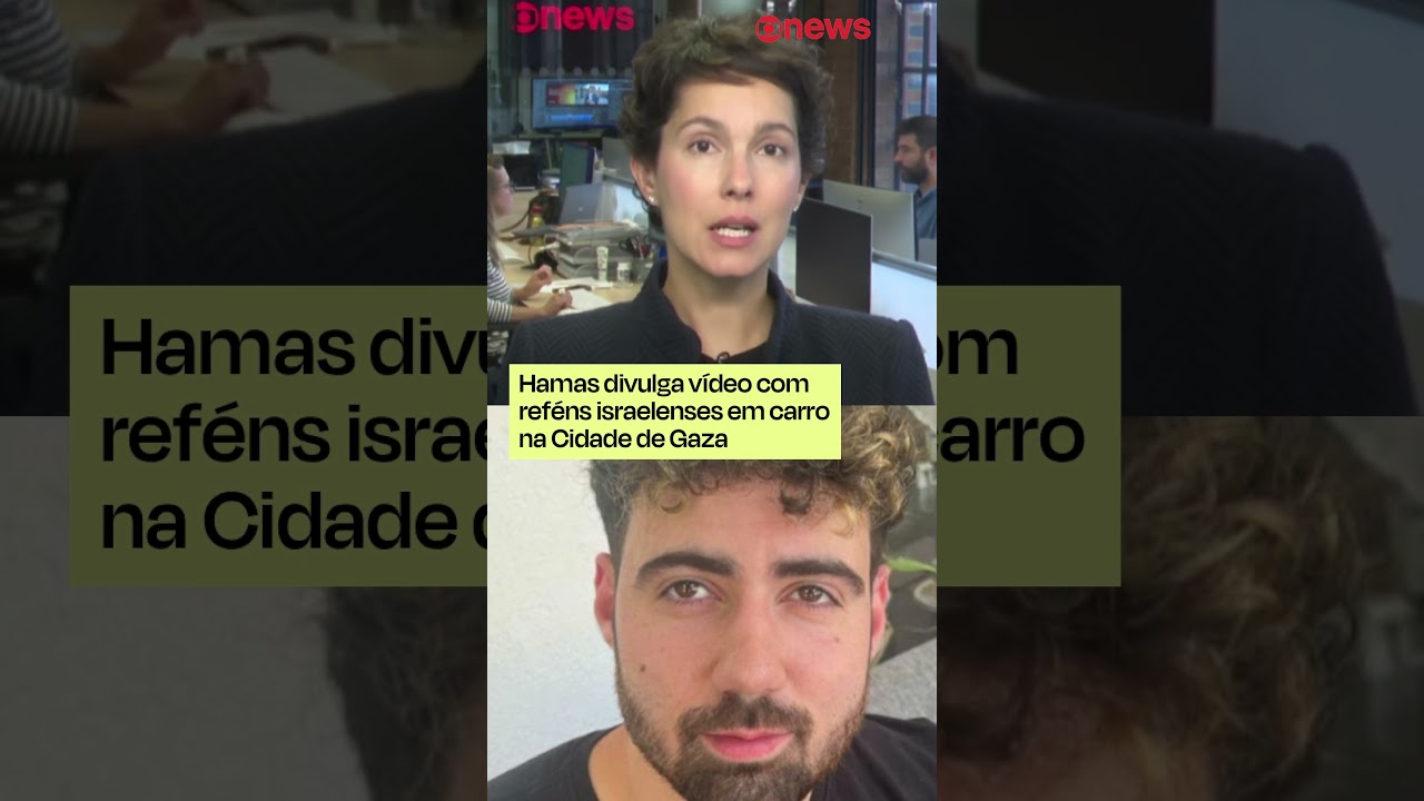 Hamas divulga vídeo com reféns israelenses em carro na Cidade de Gaza