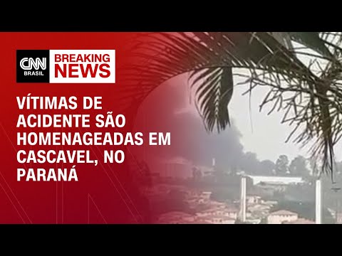 Vítimas de acidente são homenageadas em Cascavel, no Paraná | CNN NEWSROOM