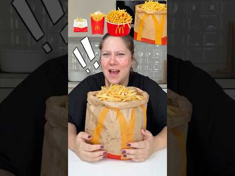 From Small to Giant Mc Fries 🍟 #shorts #funny #viral