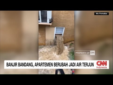 Banjir Bandang Hantam West Virginia, Apartemen Jadi Air Terjun