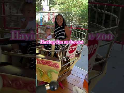 Having fun at the local zoo #babygirl #toddler #mom #dad #familyoffour #motherdaughter