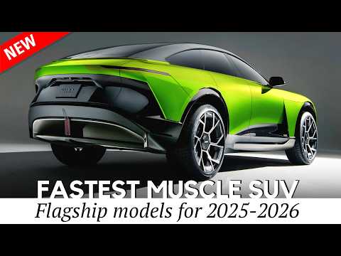 10 New Sports SUVs Mixing Muscular Exteriors with Spacious Cabins for 2025-2026