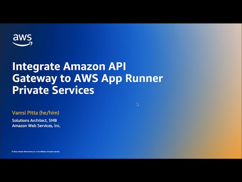 Integrate Amazon API Gateway to AWS App Runner Private Services | Amazon Web Services