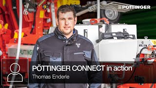 Thomas Enderle demonstrates PÖTTINGER CONNECT in action