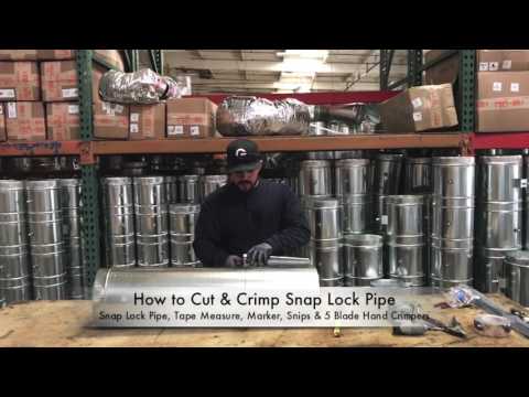 How-To Cut & Crimp Snap Lock Pipe - The Duct Shop