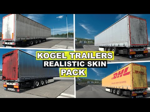 Realistic Skin Pack for Kogel Trailers Cargo/Mega v1.0