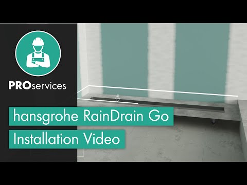 hansgrohe RainDrain Go Installation Video
