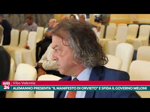 Vibo Valentia: Alemanno presenta il "Manifesto di Orvieto" e sfida il Governo Meloni