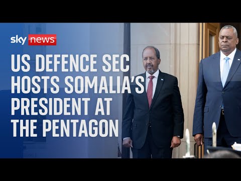 Watch live: US Defence Secretary holds bilateral meeting with the President of Somalia