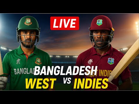 🏏 BANGLADESH vs WEST INDIES LIVE | 1st T20I 2025 | Match Updates & Live Score | BAN vs WI LIVE Today