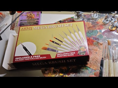 Session peinture (CDMD l'innommable) nouveaux pinceaux ! Mega brush set