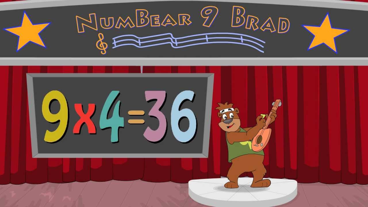 9-times-table-multiplication-song-with-numbear-9-brad-youtube