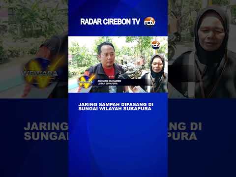 Jaring Sampah Dipasang di Sungai Wilayah Sukapura