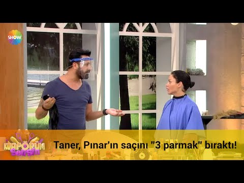 Taner, Pınar'ın saçını ''3 parmak'' bıraktı! 