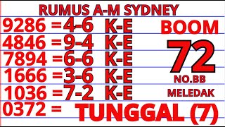 PREDIKSI SYDNEY LOTTO 4 JULI 2025 | RUMUS KEPALA EKOR SIDNEY HARI INI 
