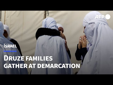 Druze families gather at demarcation line in Israeli-annexed Golan | AFP