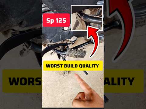 Sp 125 Build Quality ❌ #shorts #youtubeshorts #trending #bike #viralvideo