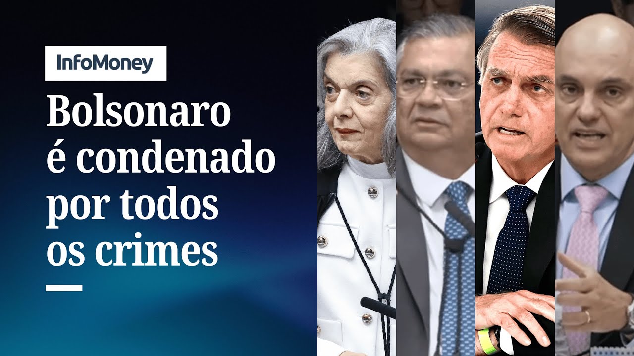 Bolsonaro condenado STF forma maioria para todos os crimes | InfoMoney News