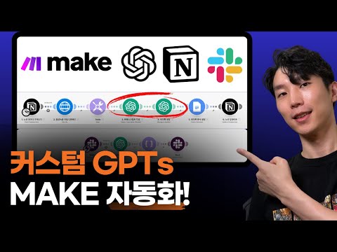 똑똑한 나만의 ChatGPT 만들기! GPTs + MAKE 자동화
