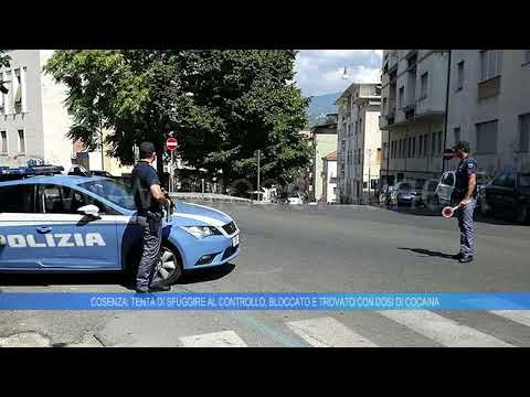 COSENZA: TENTA DI SFUGGIRE A CONTROLLO,  BLOCCATO E TROVATO CON DOSI DI COCAINA