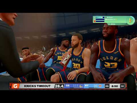 NBA 2K25 My CAREER - 58 PTS - WARRIORS vs KNICKS | 2nd Half | Gameplay | DJ DIXON PG#11