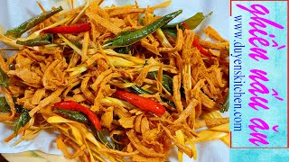 Cách Làm Khô Từ Bi | Khô Gà Lá Chanh Chay | Món Ăn Chay By Duyen's Kitchen | Ghiền nấu ăn