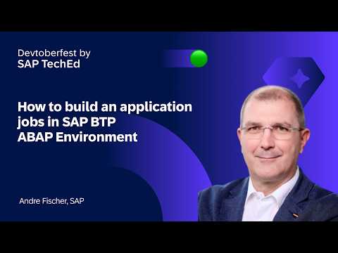 How to build an application jobs in SAP BTP ABAP Environment
