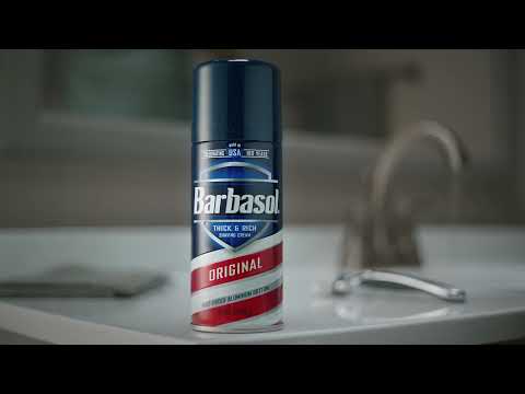 Barbasol shaving cream ad personifying the "can-do" spirit we all aspire to. Shaving with Barbasol is the start of the day for countless Americans over the past 100 years. Feeling great starts with a great shave and embracing that "can-do" spirit.