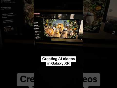Veo3 and AI Videos Creation in Galaxy XR