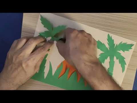 كولاج من الورق الملون 