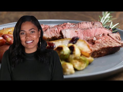 Steak & Roasted Veggies as made by Ayesha Curry