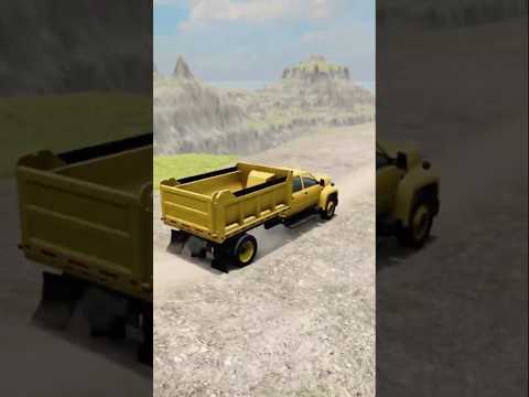 Here's Cars vs Cliff Roads #shorts  #26 Beamngdrive - BeamngMars-tk