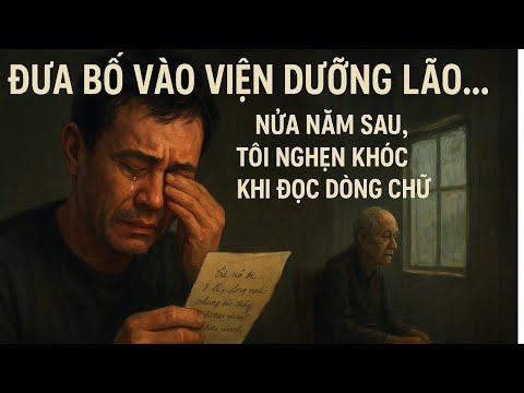 Đưa bố già vào viện dưỡng lão, nửa năm sau, tôi nghẹn khóc khi đọc dòng chữ ông để lại
