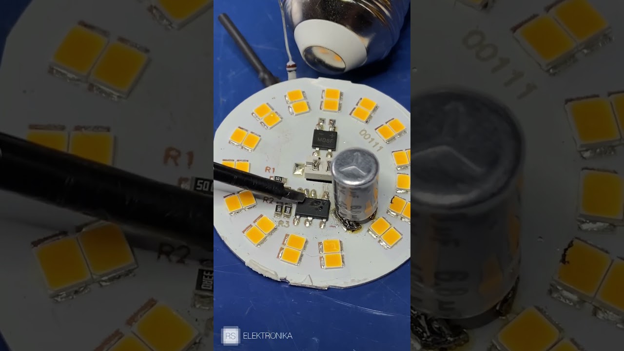 Porada serwisowa, czy warto naprawiać żarówkę LED ? #RS Elektronika #shorts