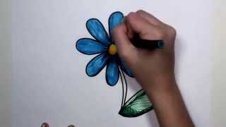 ללמוד איך לצייר פרח