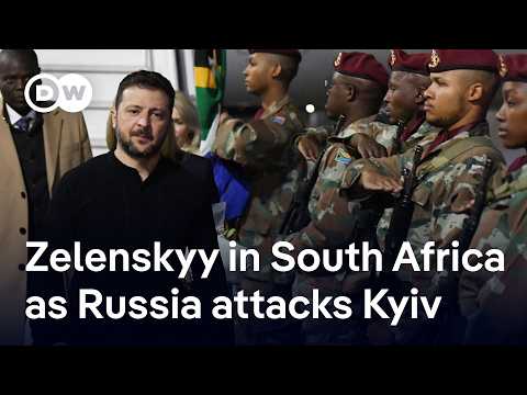 'Massive' Russian attack on Kyiv as President Zelenskyy visits South Africa | DW News