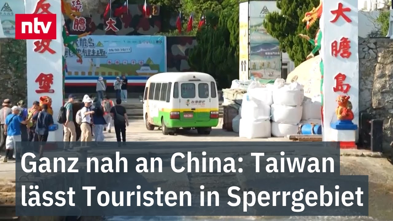Ganz nah an China: Taiwan lässt Touristen in Sperrgebiet - Militärstandpunkt Dadan