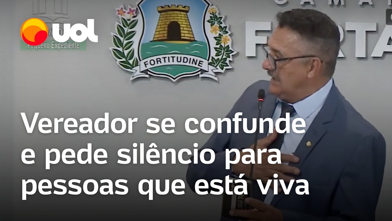 Vereador de Fortaleza pede minuto de silêncio para comerciante mas descobre que ele está vivo
